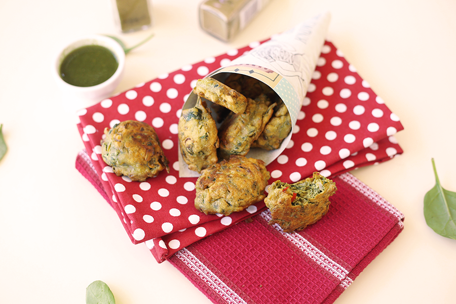 Vegan Indian Spinach Fritters