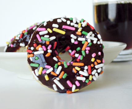 vegan chocolate doughnut