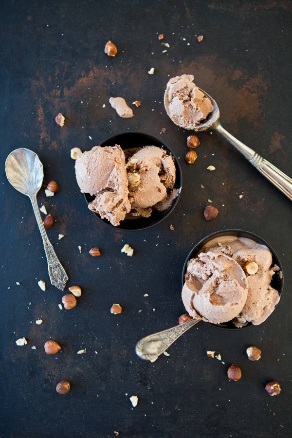 chocolate hazelnut ice cream