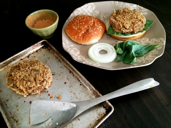 Spicy Pinto Bean Burger with Vegan Chipotle Mayo 6
