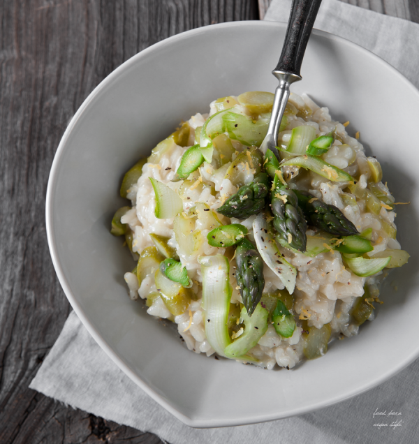 Spring Risoto with Asparagus, Lemon and Mint