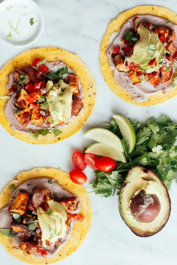 vegan sweet potato tacos