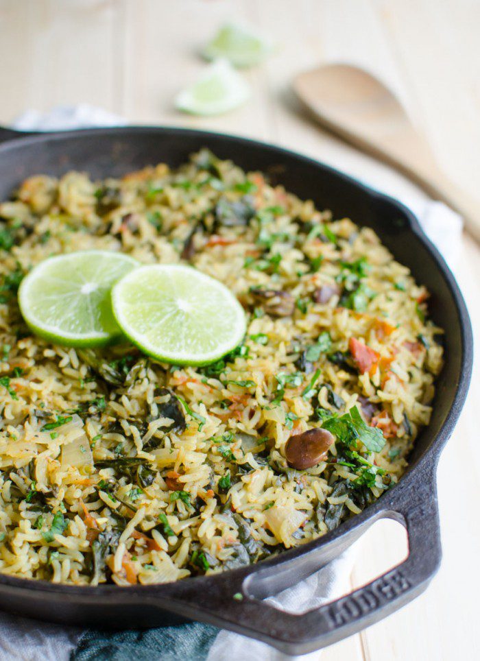 One-Pot Spinach Rice
