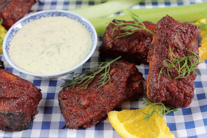 BBQ Tofu Wings with Ranch Dip
