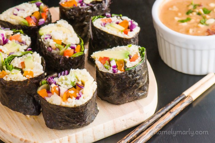Vegan Sushi Cauliflower Rice