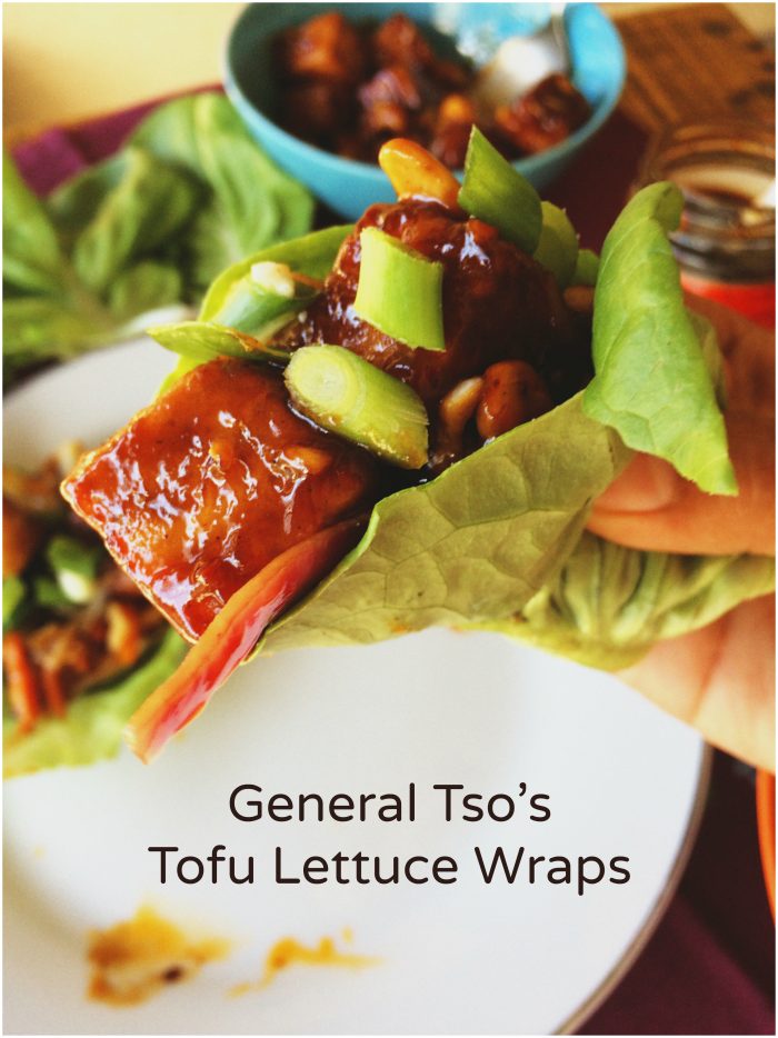 General Tso's Tofu Lettuce Wraps
