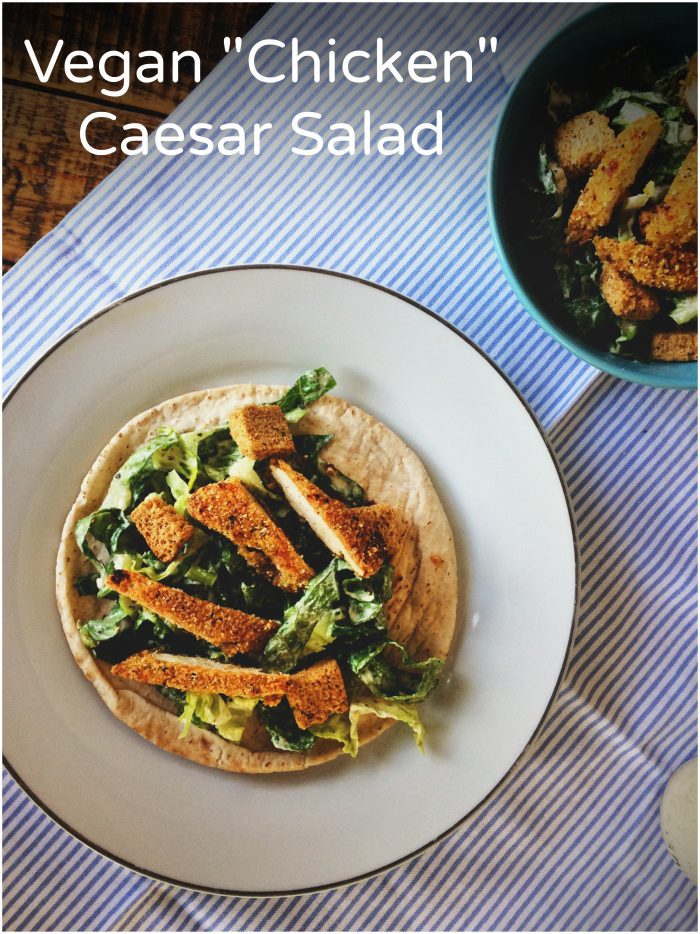 Vegan Chicken Caesar Salad Recipe