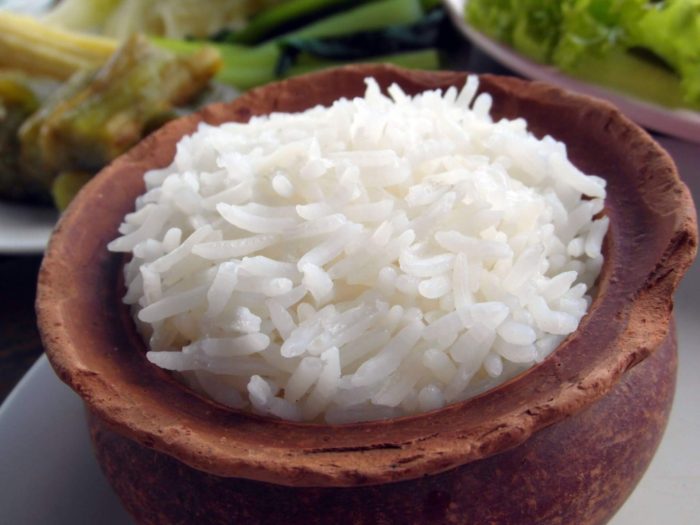 rice calories reduced coconut oil