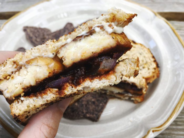 smoky maple tempeh sandwich vegan recipe